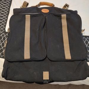 😎 Vintage UC Dakota by TUMI Brand Canvas/Leather Hanging Garment Bag, Black, LG